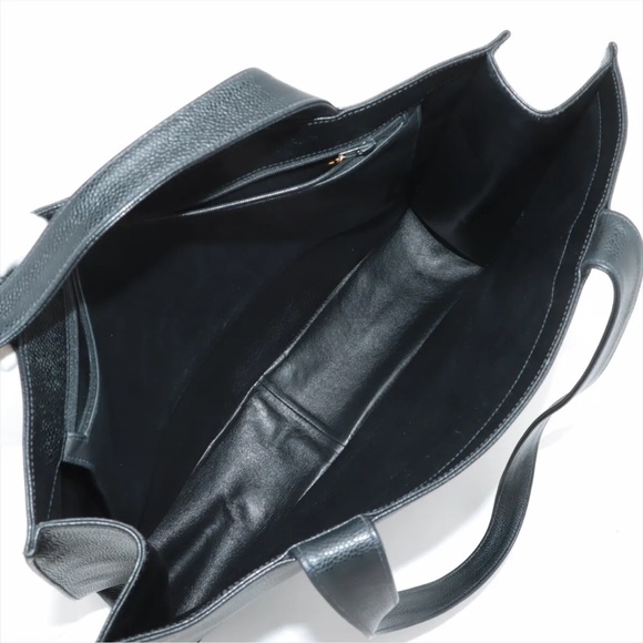 CHANEL CC JUMBO XL LOGO CAVIAR SHOPPER TOTE BAG EUC - Picture 9 of 14